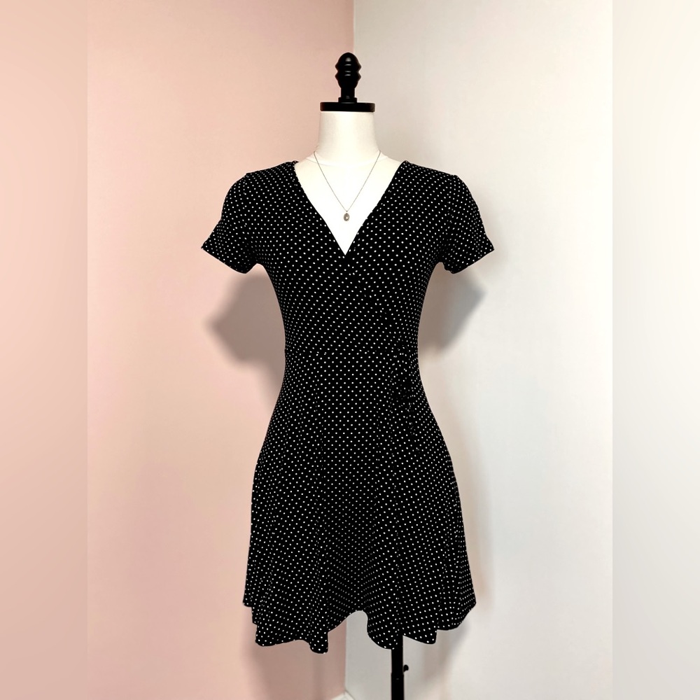 ANTISTAR midi polkadot dress